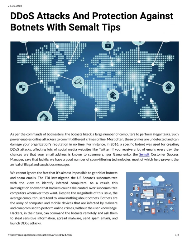 DDoS Attacks And Protection Against Botnets With Semalt Tips