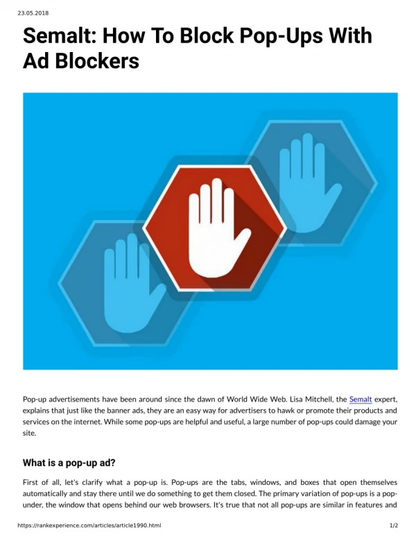 Semalt: How To Block Pop-Ups With Ad Blockers