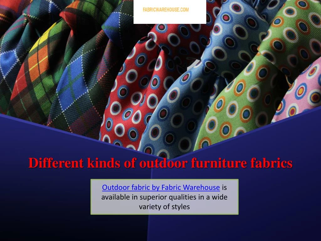 different kinds of outdoor furniture fabrics