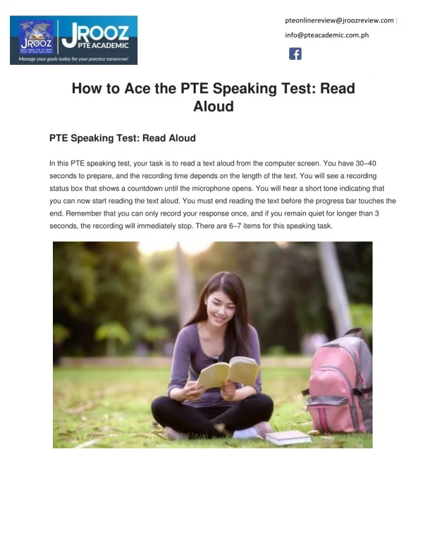 How to Ace the PTE Speaking Test: Read Aloud
