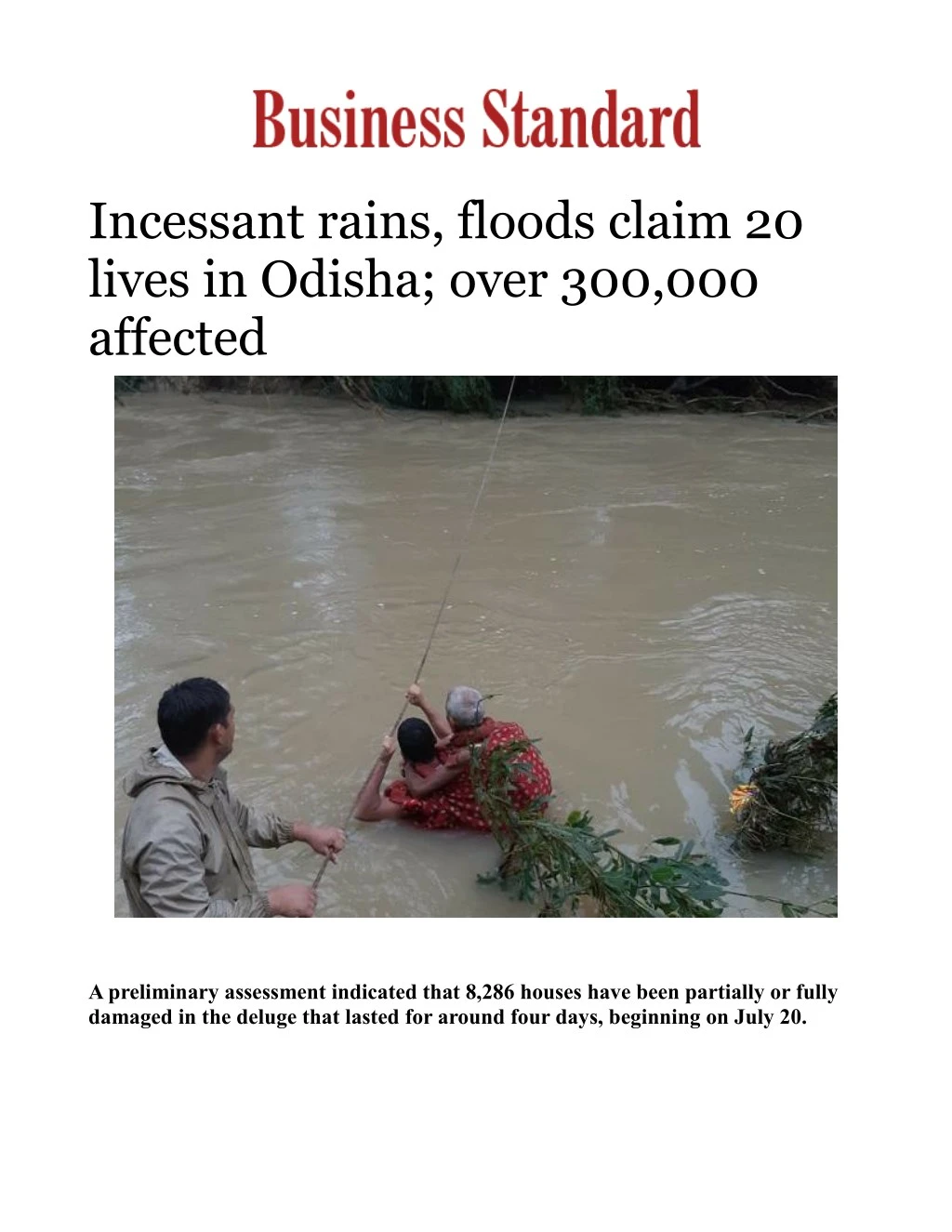 incessant rains floods claim 20 lives in odisha