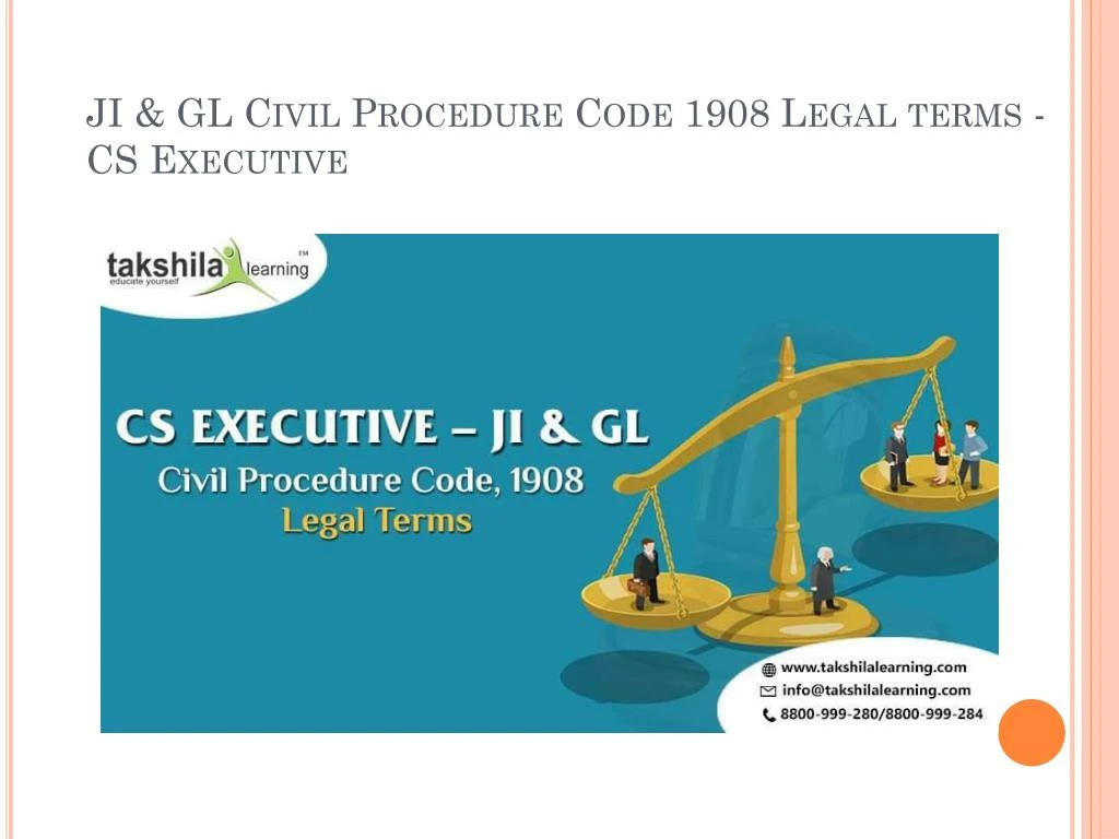 ji gl civil procedure code 1908 legal terms cs executive