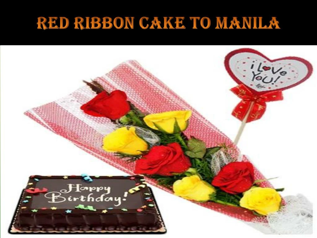 red ribbon cake to manila