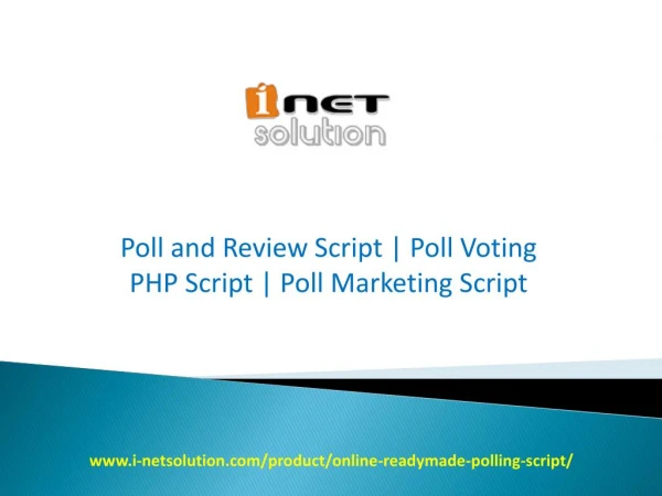 Poll and Review Script | Poll Voting PHP Script | Poll Marketing Script