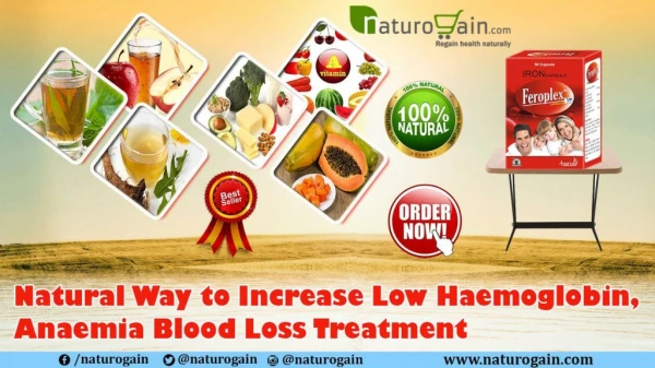 Natural Way to Increase Low Haemoglobin, Anaemia Blood Loss Treatment