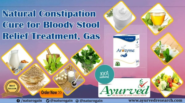 Natural Constipation Cure for Bloody Stool Relief Treatment, Gas
