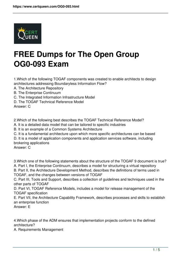 https www certqueen com og0 093 html