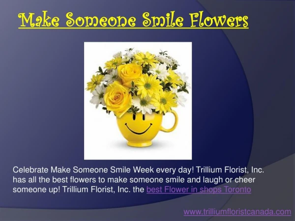 Make Someone Smile Flowers - by Trillium Florist, Inc