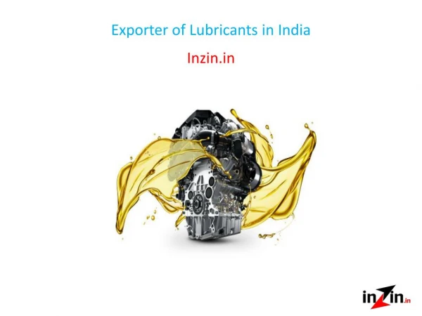 Exporter of Lubricants in India