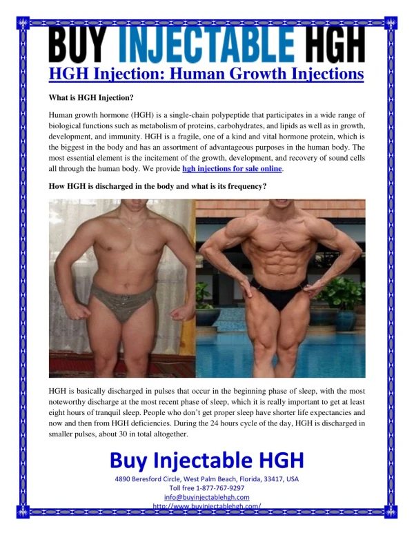 hgh injection human growth injections