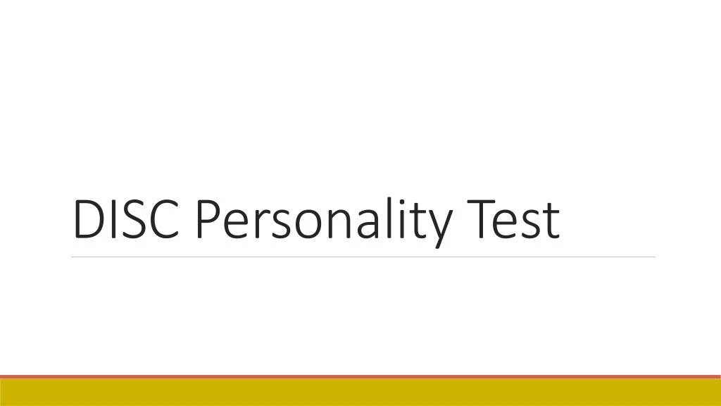 disc personality test
