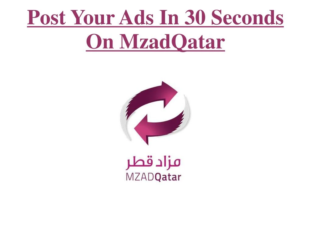 post your ads in 30 seconds on mzadqatar