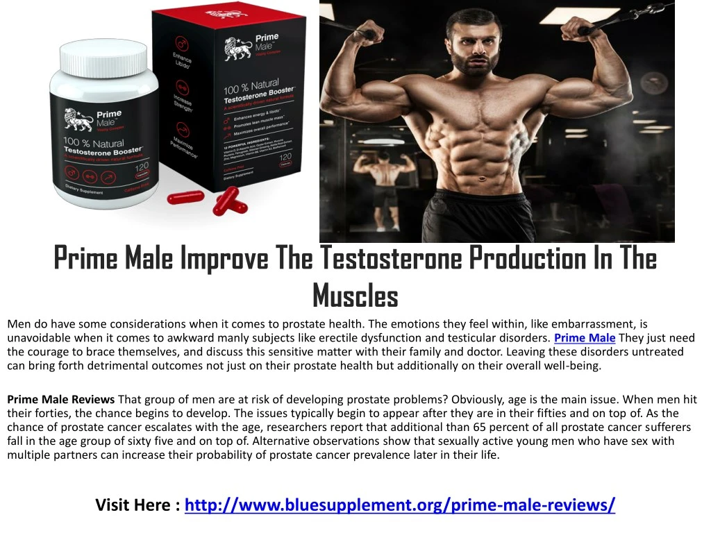 prime male improve the testosterone production