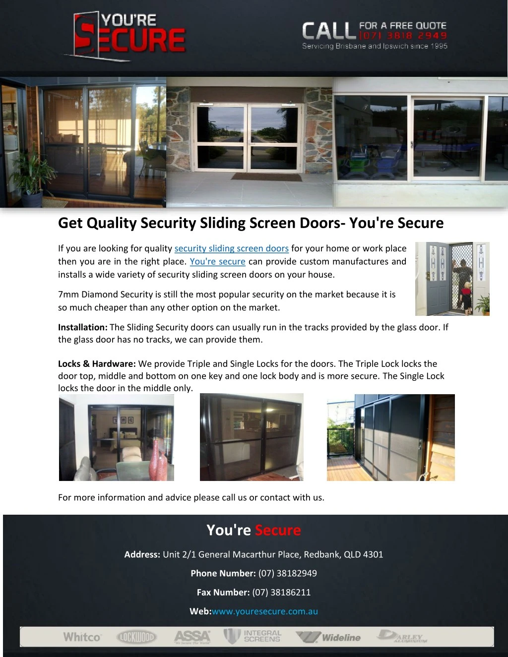 get quality security sliding screen doors