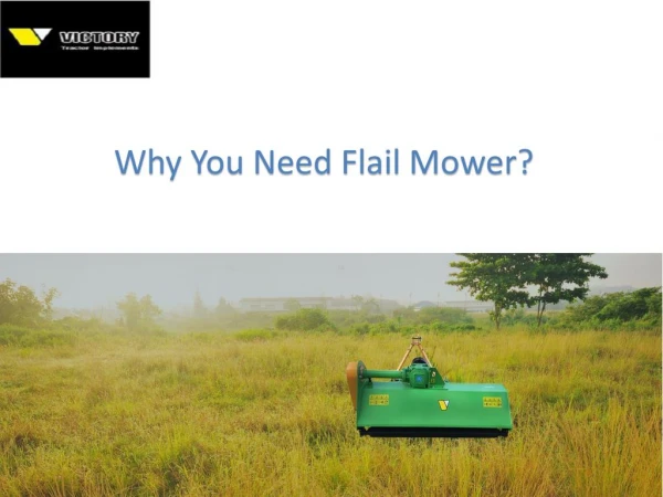 Why You Need Flail Mower?