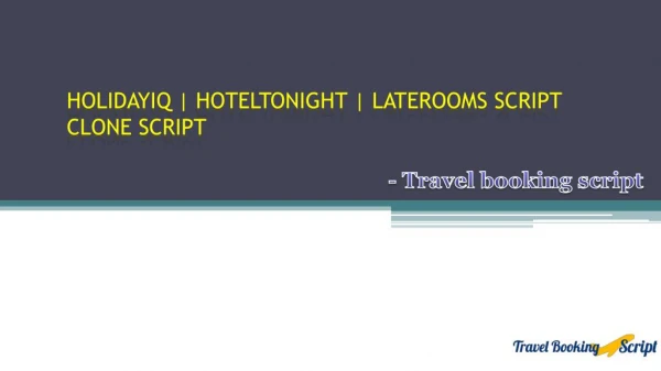 HolidayIQ Clone | HotelTonight Script â€“ Travel booking Script