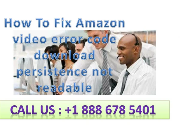 How To Fix Amazon video error code download persistence not readable