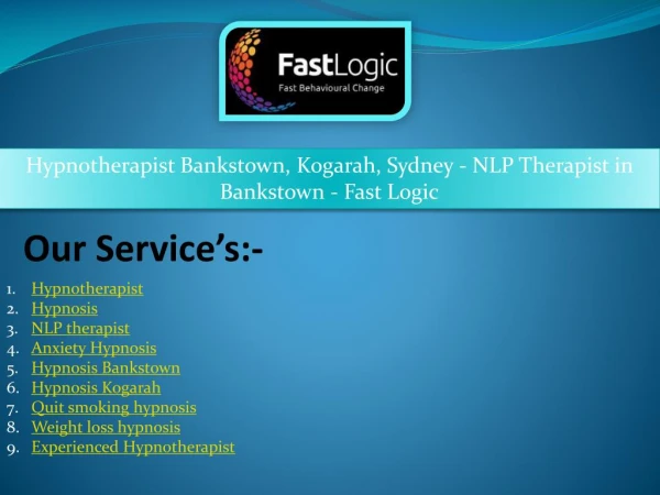 Hypnotherapist Bankstown, Kogarah, Sydney - NLP Therapist in Bankstown - Fast Logic