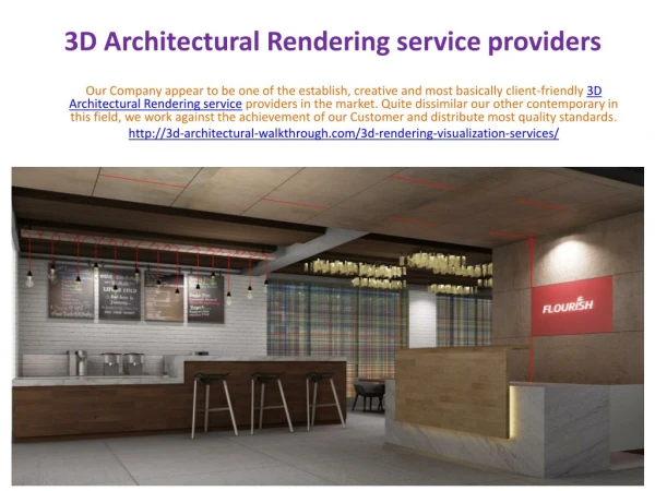3D Architectural Rendering service providers