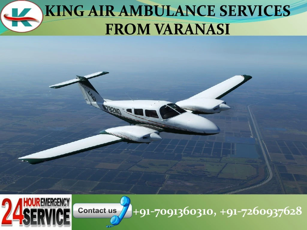 king air ambulance services from varanasi