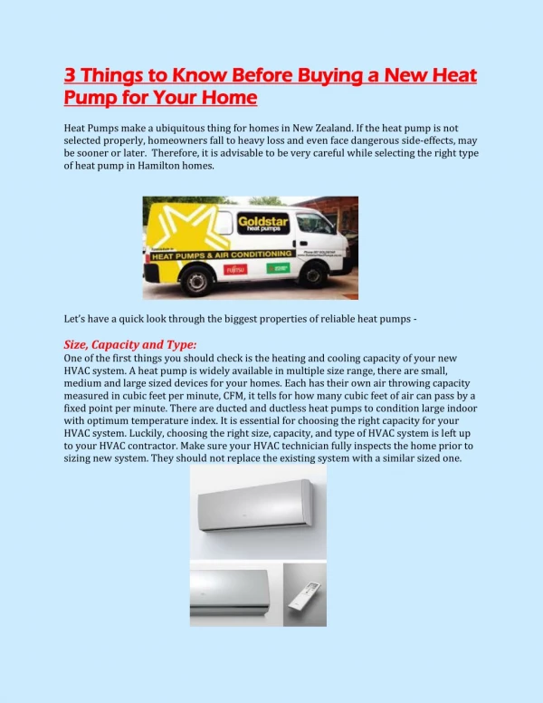 3 Things to Know Before Buying a New Heat Pump for Your Home