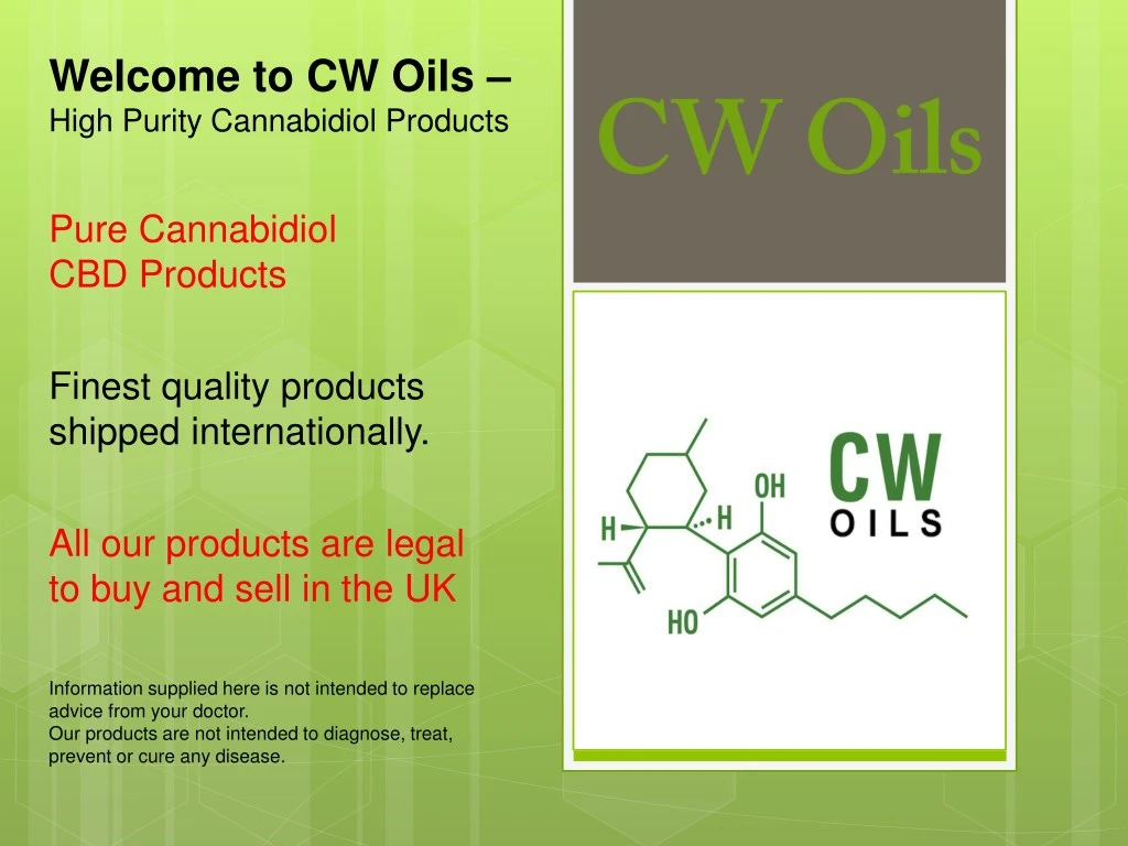 welcome to cw oils high purity cannabidiol