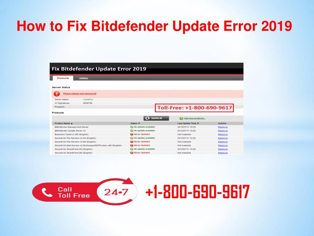 how to fix bitdefender update error 2019