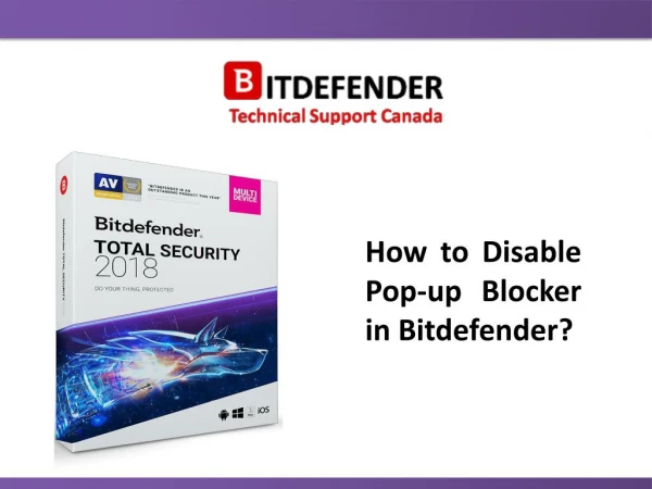 How to Disable Pop-up Blocker in Bitdefender?