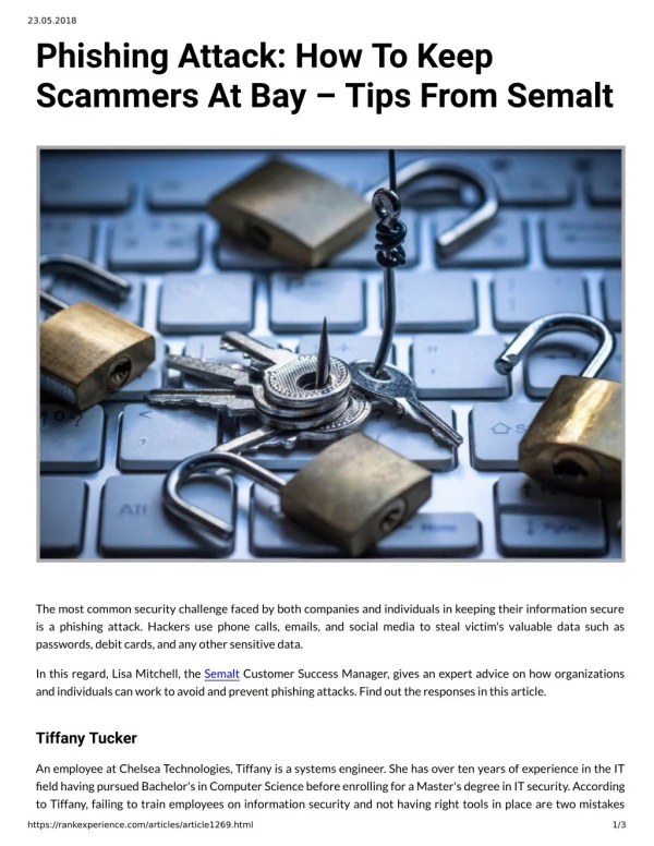 Phishing Attack: How To Keep Scammers At Bay – Tips From Semalt