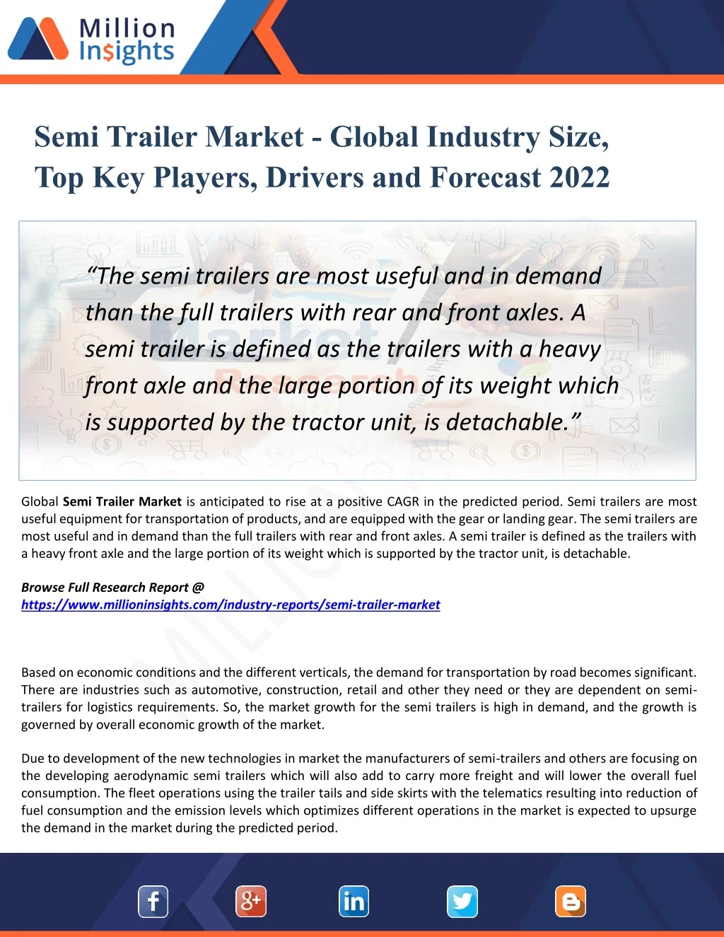 semi trailer market global industry size