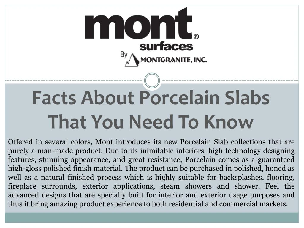 facts about porcelain slabs that you need to know