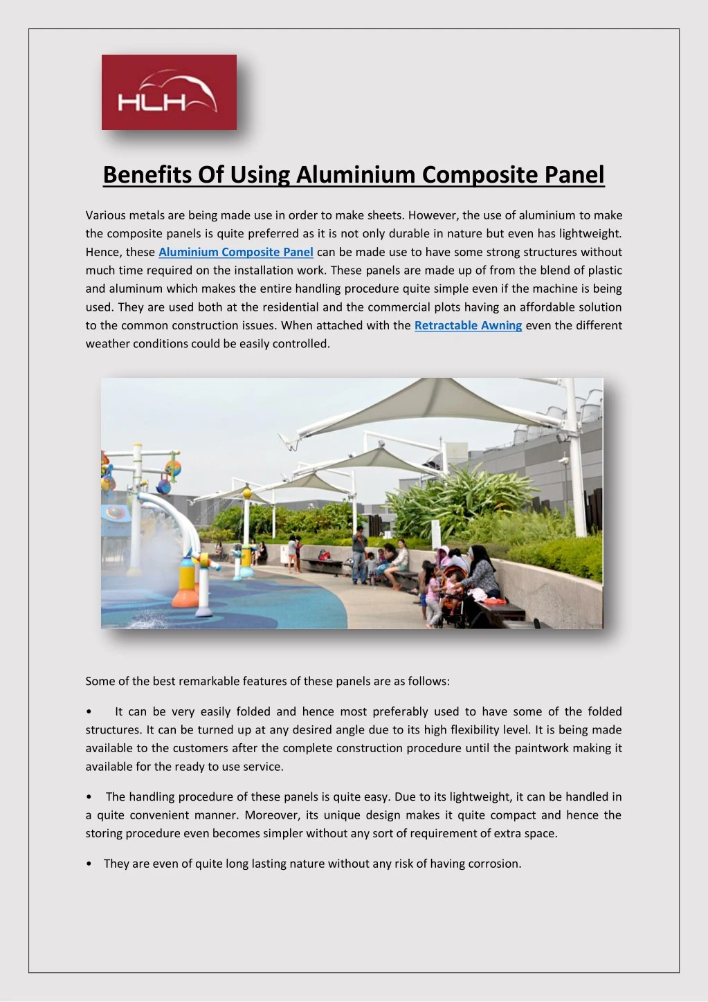 benefits of using aluminium composite panel