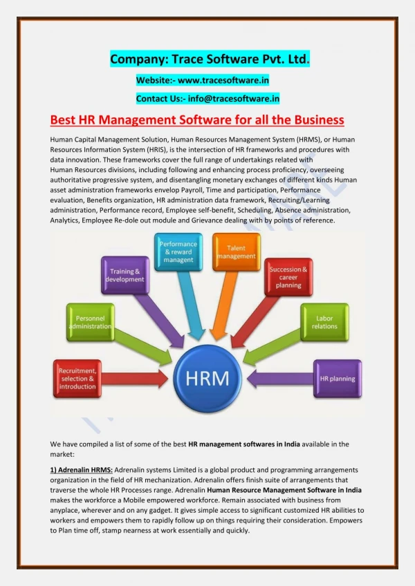 Best HR Management Software in india for all the Business