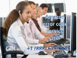 How To Fix Amazon error code service error - slide 1