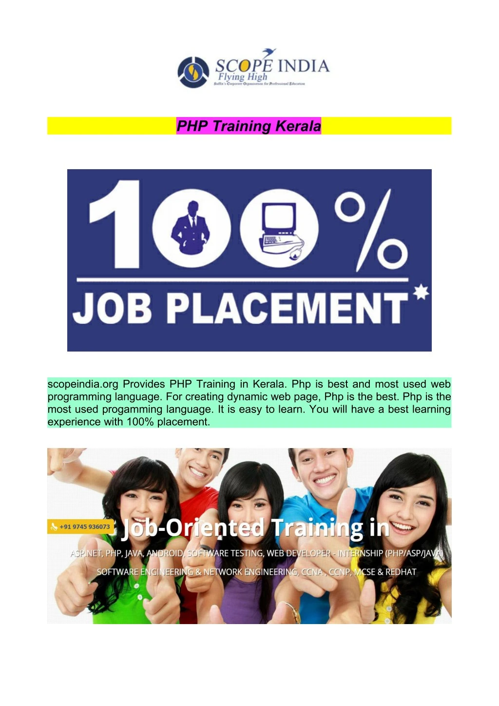 php training kerala