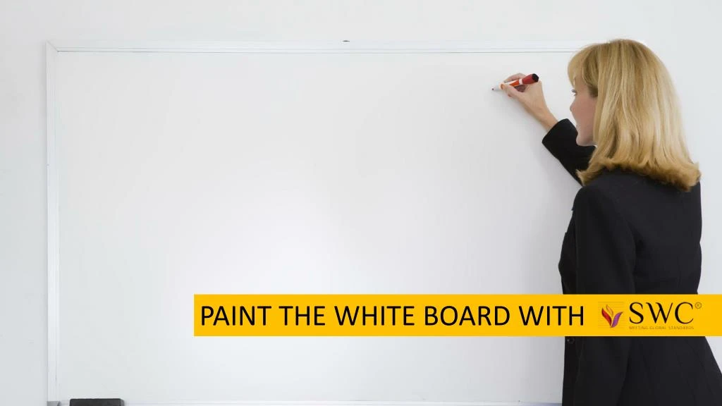 paint the white board with