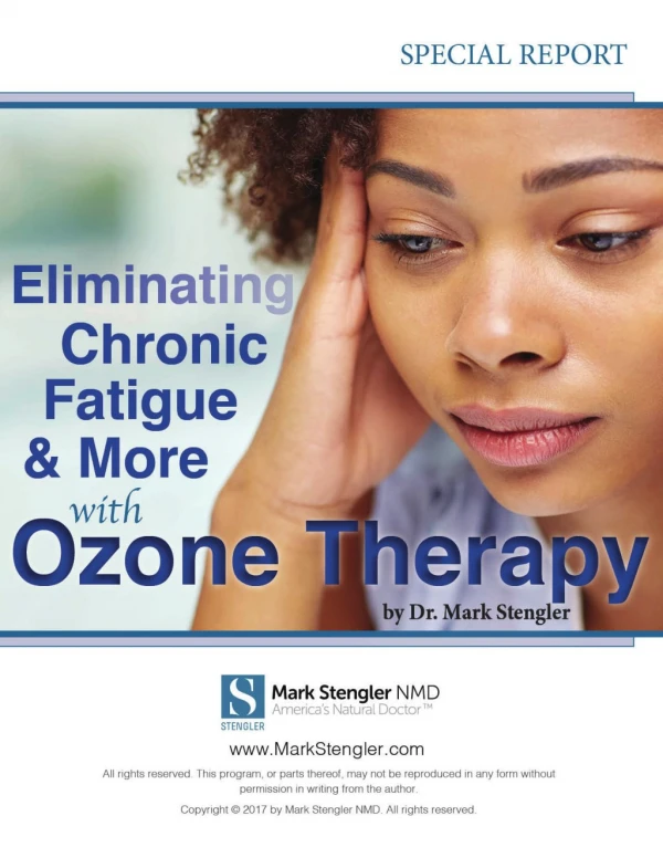 Eliminating Chronic Fatigue & More with Ozone Therapy