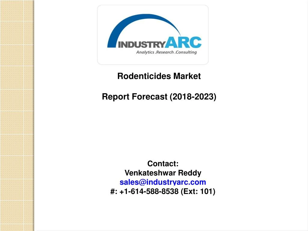 rodenticides market report forecast 2018 2023