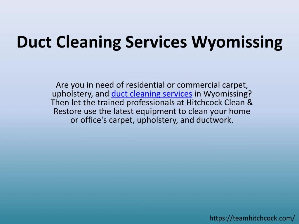 duct cleaning services wyomissing