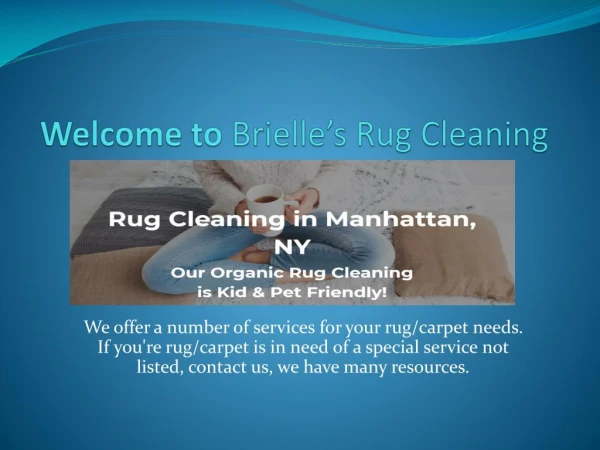 Brielle’s Rug Cleaning