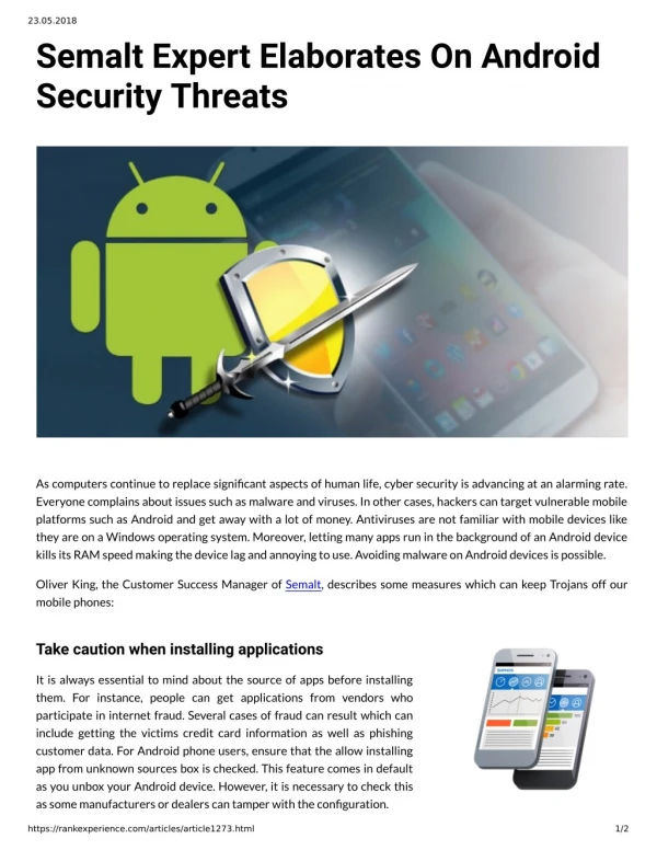 Semalt Expert Elaborates On Android Security Threats