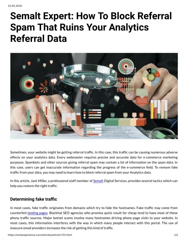 Semalt Expert: How To Block Referral Spam That Ruins Your Analytics Referral Data
