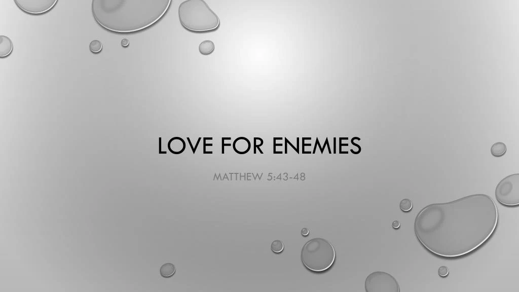 love for enemies