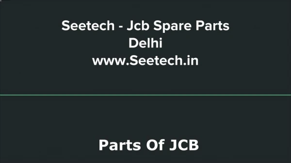 Seetech - Jcb Spare Parts Delhi