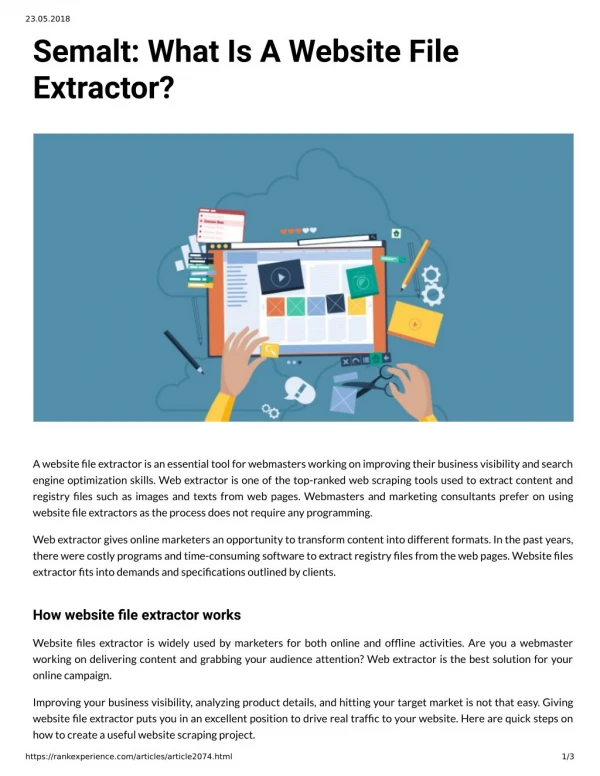 Semalt: What Is A Website File Extractor