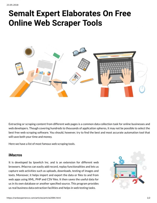 Semalt Expert Elaborates On Free Online Web Scraper Tools