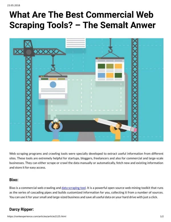 What Are The Best Commercial Web Scraping Tools The Semalt Anwer
