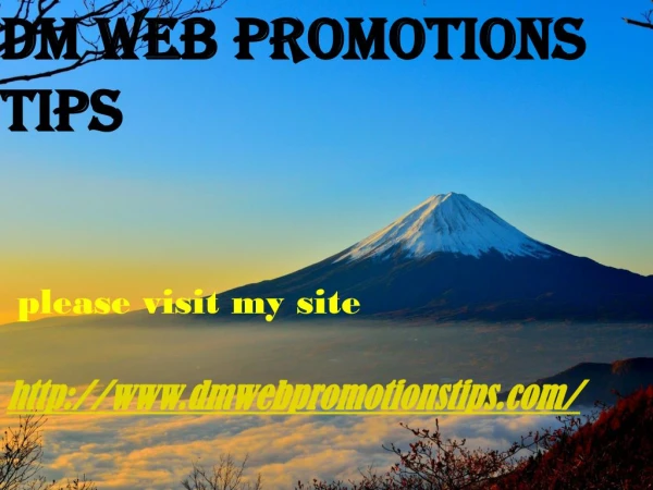 http www dmwebpromotionstips com