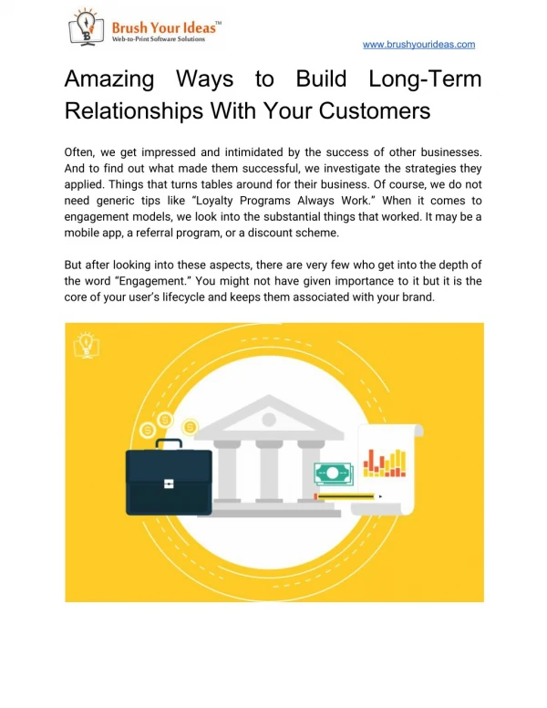 Amazing Ways to Build Long-Term Relationships With Your Customers