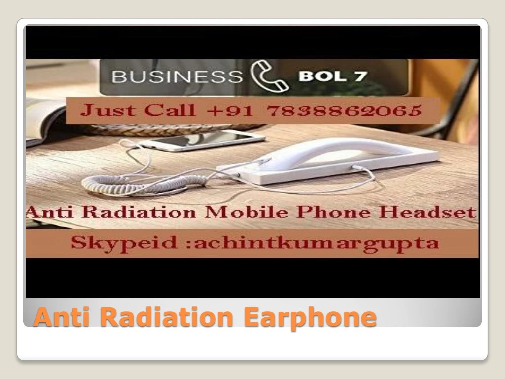 anti radiation earphone